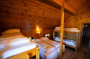 Family Room with shared bathroom room