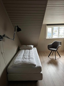 With shared bathroom room